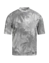 Emporio Armani Man T-shirt Grey Size L Cotton In Gray