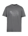 Emporio Armani Man T-shirt Grey Size S Cotton