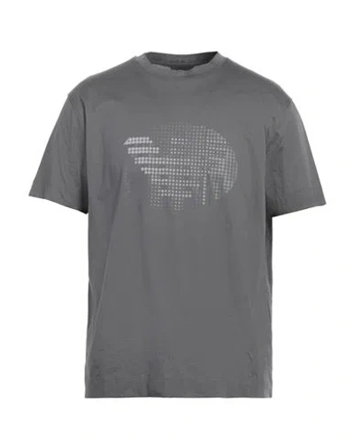 Emporio Armani Man T-shirt Grey Size S Cotton