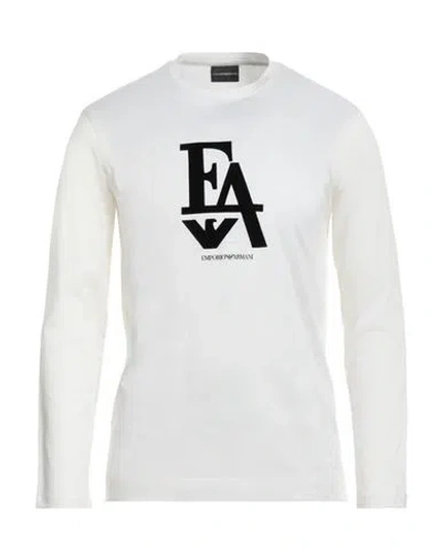 Emporio Armani Man T-shirt Ivory Size L Cotton