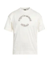 Emporio Armani Man T-shirt Ivory Size L Cotton
