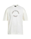 Emporio Armani Man T-shirt Ivory Size L Cotton