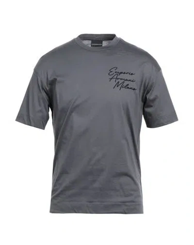 Emporio Armani Man T-shirt Lead Size L Cotton