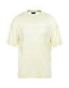 Emporio Armani Man T-shirt Light Green Size L Lyocell, Cotton