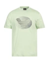 Emporio Armani Man T-shirt Light Green Size M Cotton