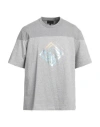Emporio Armani Man T-shirt Grey Size Xl Cotton In Grey