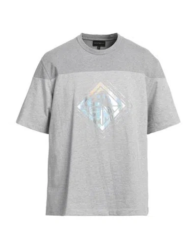 Emporio Armani Man T-shirt Grey Size Xl Cotton