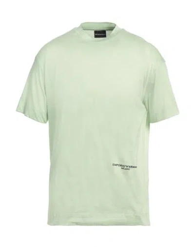Emporio Armani Man T-shirt Lime Green Size L Cotton