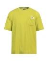 Emporio Armani Man T-shirt Lime Green Size L Virgin Wool, Viscose