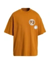 Emporio Armani Man T-shirt Marigold Size M Organic Cotton In Yellow