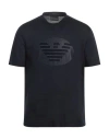 Emporio Armani Man T-shirt Midnight Blue Size L Cotton