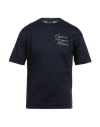 Emporio Armani Man T-shirt Midnight Blue Size L Cotton