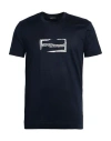 Emporio Armani Man T-shirt Midnight Blue Size L Cotton