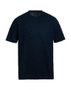 Emporio Armani Man T-shirt Midnight Blue Size L Cotton
