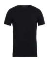 Emporio Armani Man T-shirt Black Size Xl Viscose, Elastane In Blue