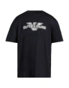 Emporio Armani Man T-shirt Midnight Blue Size L Cotton