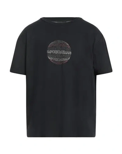 Emporio Armani Man T-shirt Midnight Blue Size M Cotton