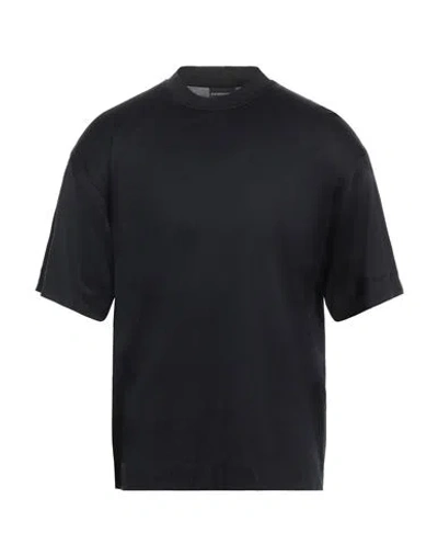 EMPORIO ARMANI EMPORIO ARMANI MAN T-SHIRT MIDNIGHT BLUE SIZE S LYOCELL, COTTON