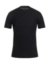 Emporio Armani Round Neck Short-sleeved T-shirt In Blue