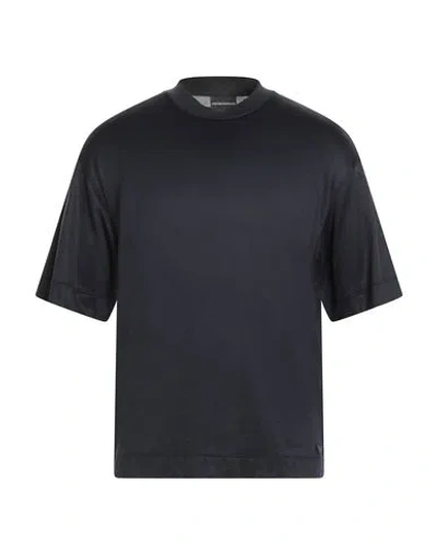 Emporio Armani Man T-shirt Midnight Blue Size S Lyocell, Cotton In Multi