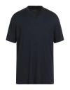 Emporio Armani Man T-shirt Midnight Blue Size Xl Modal, Elastane, Silk