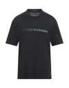 Emporio Armani Man T-shirt Midnight Blue Size Xxl Cotton