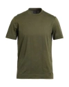 Emporio Armani Man T-shirt Military Green Size L Cotton