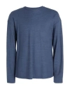 Emporio Armani Man T-shirt Navy Size L Lyocell, Wool In Navy Blue