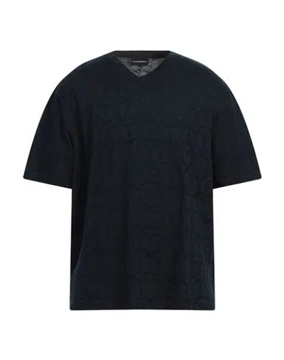 Emporio Armani Man T-shirt Navy Size S Cotton
