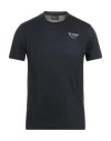 Emporio Armani Man T-shirt Navy Size S Cotton In Blue