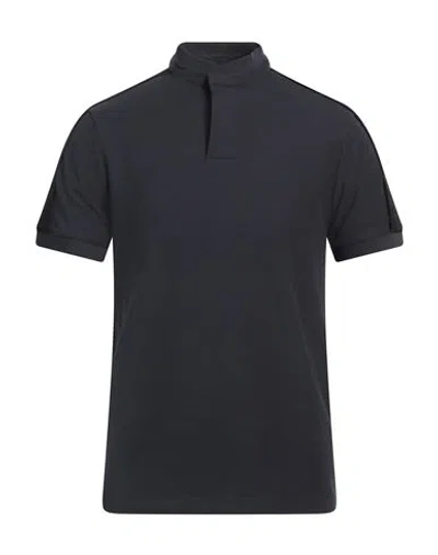 Emporio Armani Man T-shirt Navy Size L Cotton, Polyamide, Polyester, Elastane