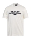 Emporio Armani Man T-shirt Off White Size L Cotton