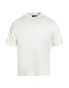Emporio Armani Man T-shirt Off White Size M Cotton