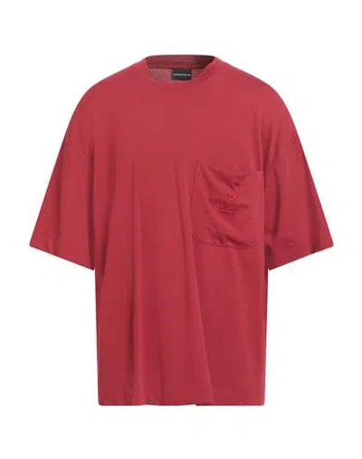 Emporio Armani Man T-shirt Red Size S Cotton