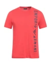 Emporio Armani Man T-shirt Red Size S Cotton