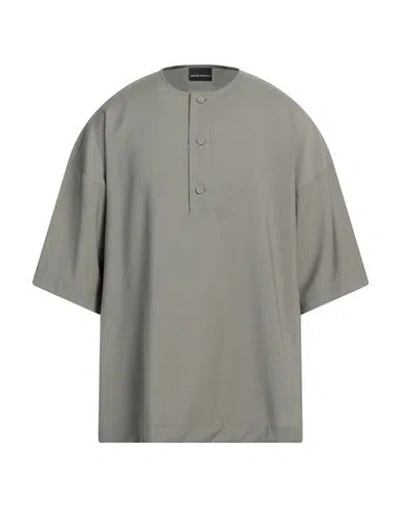 Emporio Armani Man T-shirt Sage Green Size L Virgin Wool