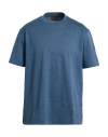 Emporio Armani Man T-shirt Slate Blue Size S Cotton