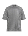 Emporio Armani Man T-shirt Taupe Size L Cotton In Multi