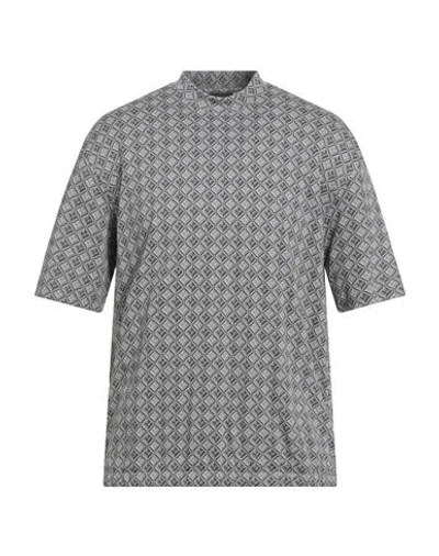Emporio Armani Man T-shirt Taupe Size L Cotton In Multi
