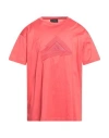 Emporio Armani Man T-shirt Tomato Red Size Xs Cotton In Tomato Red
