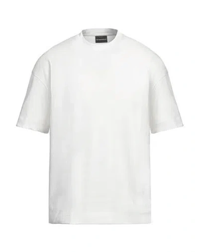 Emporio Armani Man T-shirt White Size L Cotton