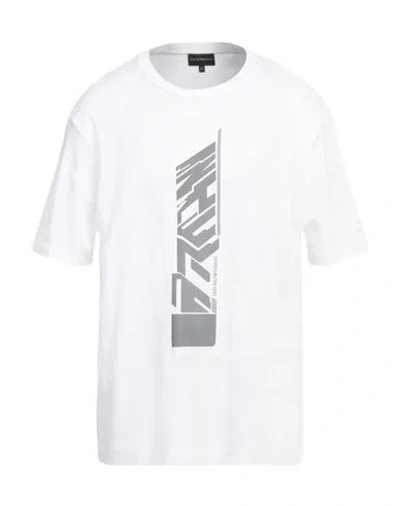 Emporio Armani Man T-shirt White Size L Cotton