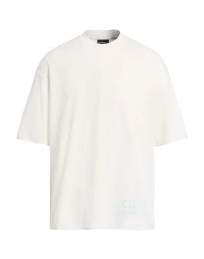 Emporio Armani Man T-shirt White Size L Cotton