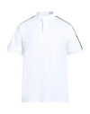 Emporio Armani Man T-shirt White Size L Cotton, Polyamide, Polyester, Elastane