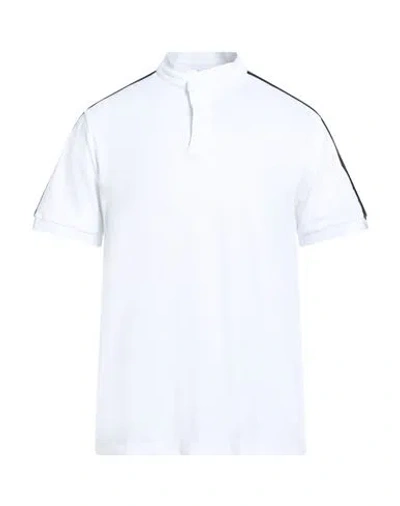 Emporio Armani Man T-shirt White Size L Cotton, Polyamide, Polyester, Elastane