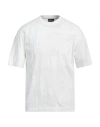 Emporio Armani Man T-shirt White Size L Cotton, Polyester In White