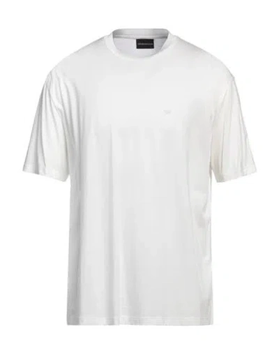 Emporio Armani Man T-shirt White Size Xs Lyocell, Cotton