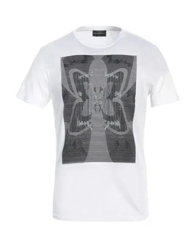 Emporio Armani Man T-shirt White Size S Cotton