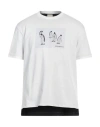 Emporio Armani Man T-shirt White Size Xxl Cotton, Polyester In White