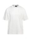 Emporio Armani Man T-shirt White Size Xl Lyocell, Cotton